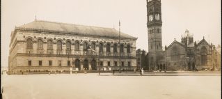 1920 image of the Beaux Arts Boston Public Library